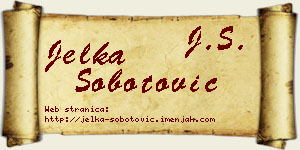 Jelka Šobotović vizit kartica